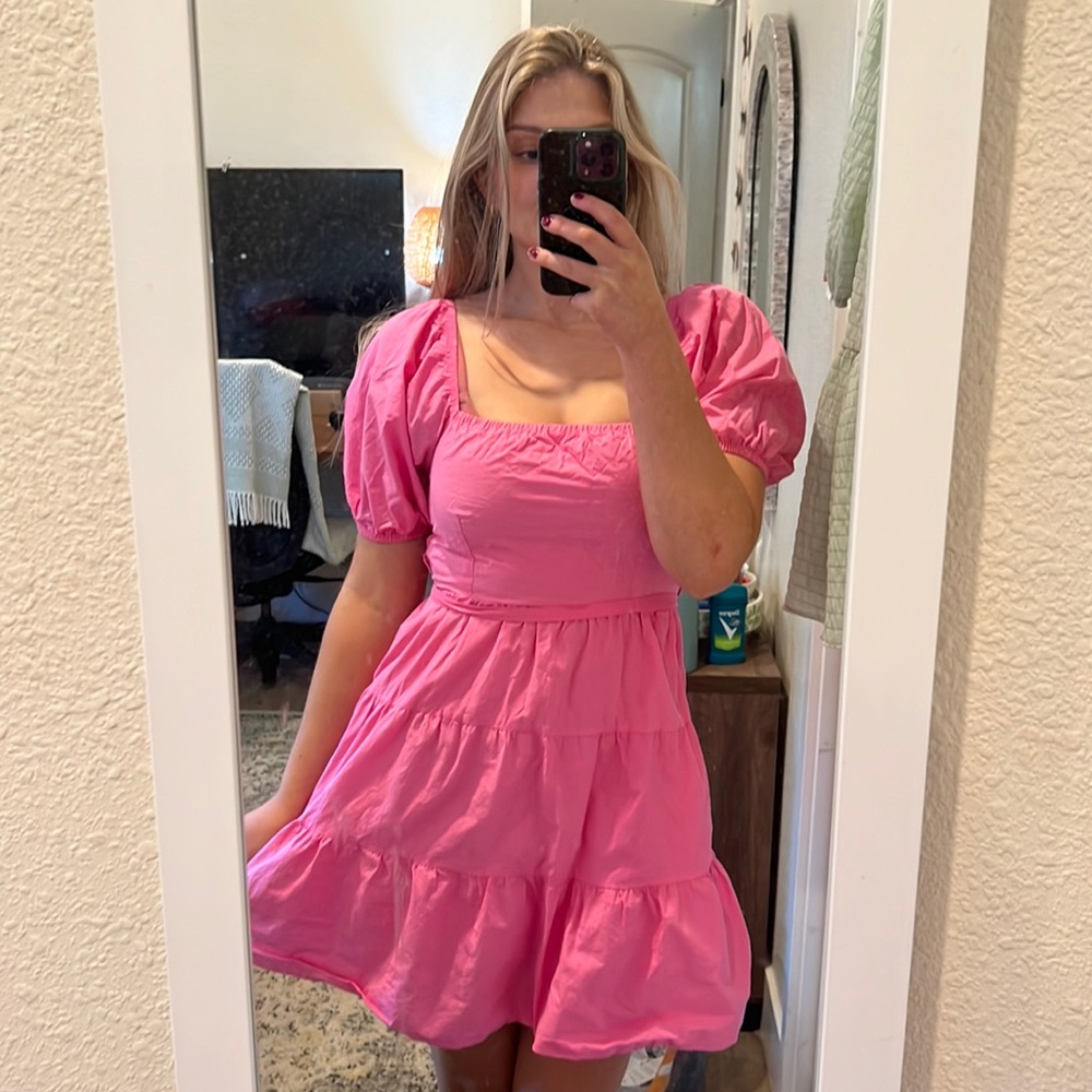 Pink Babydoll dress size small